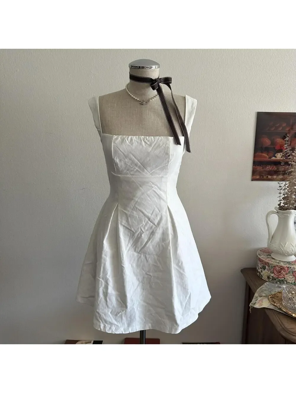 Princess Polly square neck babydoll dress - Picture 1 of 8